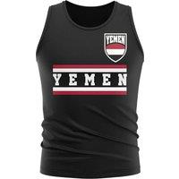 Yemen Men's Mens Core Football Country Sleeveless Tee in Black | Size: Medium