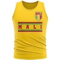 Mali Men's Personalised Core Football Country Sleeveless Tee in Yellow | Size: Large