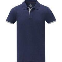 Elevate Men's Morgan Short-Sleeved Polo Shirt in Navy | Size: Small