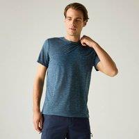 Regatta Men's Fingal Edition Short Sleeved Marl T-Shirt in Dark Blue | Size: 2XL