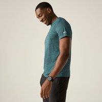Regatta Men's Fingal Edition Short Sleeved Marl T-Shirt in Teal | Size: 4XL