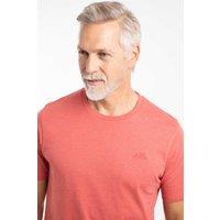 Weird Fish Men's Hooked Branded T-Shirt in Light Red | Size: Small