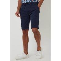 Threadbare Men's Elasticated Waist Stretch Chino Shorts in Navy | Size: 38R