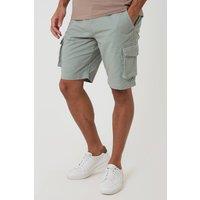 Threadbare Men's Cotton Twill Cargo Shorts in Pale Green | Size: 38R