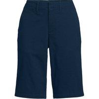 Lands' End Women's Plus Chino Bermuda Shorts in Dark Navy | Size: 26