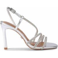 Carvela Women's 'Paparazza Jewel Heel' Fabric Heels in Silver | Size: 4
