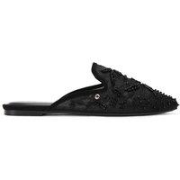 Carvela Women's 'Evelina Lace Mule' Fabric Flats in Black | Size: 5