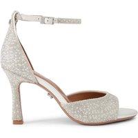 Carvela Women's 'Corletta Sandal Wide Fit' Fabric Heels in White | Size: 8