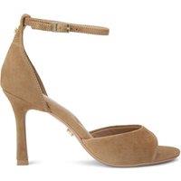 Carvela Women's 'Corletta Sandal Wide Fit' Suede Heels in Taupe | Size: 8