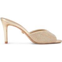 Carvela Women's 'Silvia Mule' Fabric Heels in Gold | Size: 3