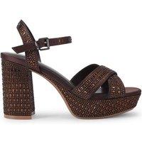 KG Kurt Geiger Women's 'Fleur Platform' Heels in Brown | Size: 4