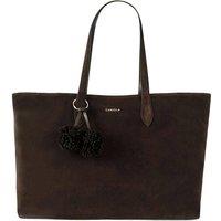 Carvela Women's 'Pia Slouch Tote' Suede Bag in Dark Brown