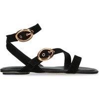 STEVE MADDEN Women's 'Karmin Black Suede' Suede Sandals | Size: 6