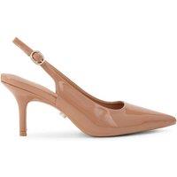 Carvela Women's 'Spirit Sling' Patent Heels in Beige | Size: 8
