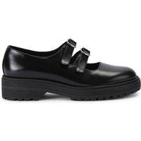 STEVE MADDEN Women's 'Alba Black' Leather Flats in Black | Size: 6