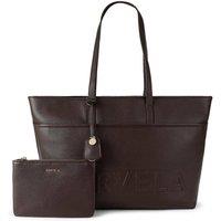 Carvela Women's 'Frame Pocket Wing Tote' Bag in Dark Brown