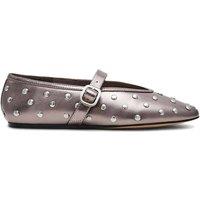 STEVE MADDEN Women's 'Archer Ballet Flat Silver' Leather Flats in Silver | Size: 5