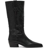 STEVE MADDEN Women's 'Trevi Boot Black' Leather Boots in Black | Size: 3