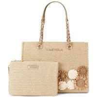 Carvela Women's 'Sorrento Flower Tote' Bag in Beige