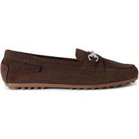 KG Kurt Geiger Women's 'Nellie' Suede Flats in Dark Brown | Size: 5