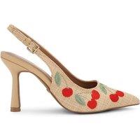 KG Kurt Geiger Women's 'Adina Embroidery' Heels in Beige | Size: 7
