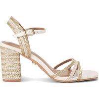 Carvela Women's 'Soprano Heel' Fabric Heels in Cream | Size: 8