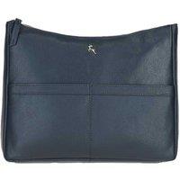 Ashwood Leather Women's 'Highgate' Real Leather Shoulder Bag in Navy