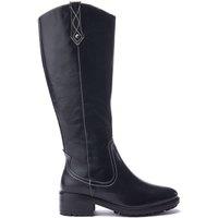 Moda In Pelle Women's 'Hazay' Leather All Long Boots in Black | Size: 4