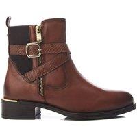 Moda In Pelle Women's 'Oloron' Leather Ankle Boots in Tan | Size: 4