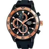 Lorus Men's RM339FX9 Sports 43mm Quartz Watch in Black