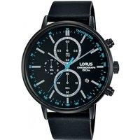 Lorus Men's RM363FX9 Sports 43mm Quartz Watch in Black