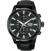 Lorus Men's RM333HX9 Sports 43mm Quartz Watch in Black