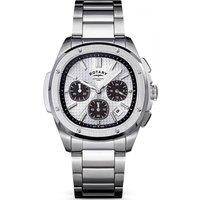 Rotary Men's RGB10031-07 Apex 100 40mm Watch in Silver