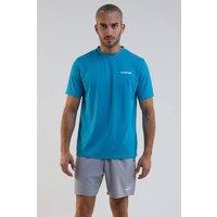 BCouture Men's Gym Shorts & T-Shirt Set in Blue | Size: Medium