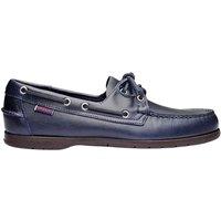 Sebago Men's Endeavor Waxed Leather Boat Shoes in Navy | Size: 6