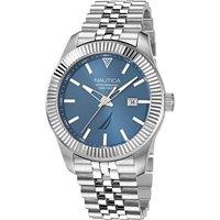 Nautica Men's NAPPBS248 Pacific Beach 43mm Quartz Watch in Silver