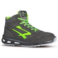 U-Power Men's Hummer S3S ESD Lace-Up Nubuck Safety Boots in Dark Grey | Size: 8