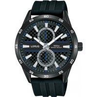 Lorus Men's R3A43AX9 Sports 43mm Quartz Watch in Black