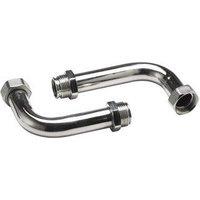 John Guest Underfloor Manifold Elbow Connector (Nickel Plated) in Silver