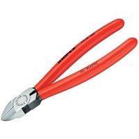KNIPEX Diagonal Cutters For Plastics Pvc Grip 160Mm (6.1/4In) in Red