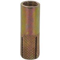 JCP CONSTRUCTION PRODUCTS Drop-In Anchors Zyp - M12/15 x 50 - Box of 50 in Gold
