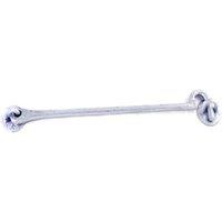 Unifix Malleable Iron Cabin Hooks Galv - 152mm / 6" - Box of 10 in Silver