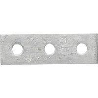 Unifix Flat Plate 3 Hole Bracket 40 x 126 HDG - Box of 50 in Grey