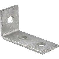 Unifix Right Angle 3 Hole Bracket 57 X 90 HDG - Box of 25 in Silver
