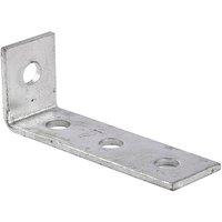 Unifix Right Angle 4(1X3)Hole Bracket 55 X 132 HDG - Box of 25 in Silver