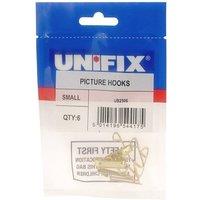 Unifix Picture Hooks Small - Bag of 6 - Box of 30 in Gold