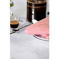 Vision Polyester Rose Design Coloured Napkin in Dusty Pink | Size: 41 cm x 41 cm