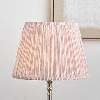 Ruma Red Stripe Mushroom Pleat Tapered Lampshade | Size: 12 inches
