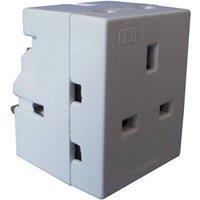 McAlpine 13A Adaptor 2 Way in White