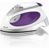 Swan Travel Iron with pouch in White